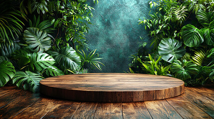 Nature-Inspired Wooden Podium