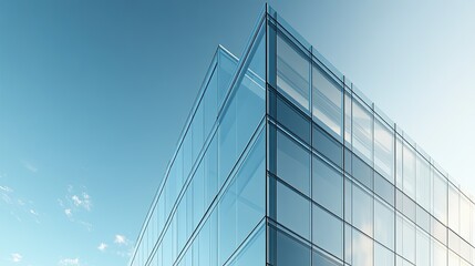 Modern architectural building with a sleek,