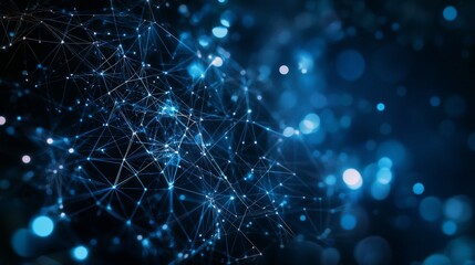 Obraz premium Business and technology concept. Communication network. Data analysis. Management strategy. Digital transformation.