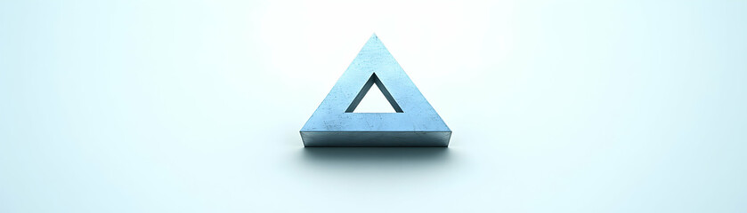 Metallic Triangle, Geometry, Shape, Design, Abstract, Minimalist, Modern, Blue, Steel, Industrial, Background, Texture, Form, Simple, Clean, Elegant, Contemporary, Graphic, Art, Il