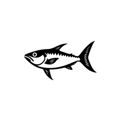Fish Illustration in Black and White