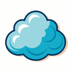 Obraz premium cloud vector illustration