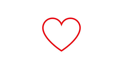 “Icon of a Heart” – A minimal heart outline icon, representing love, health, or compassion, on a white background.
