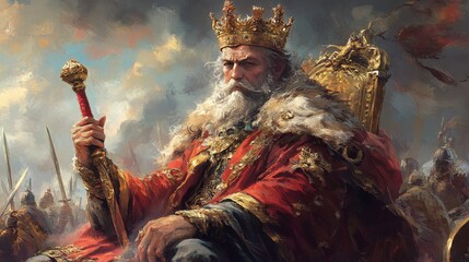 King chess pieces leader winner with strategy icons concepts of leadership or wining challenge battle fighting of business team player and risk management or human resource or strategic planning.
