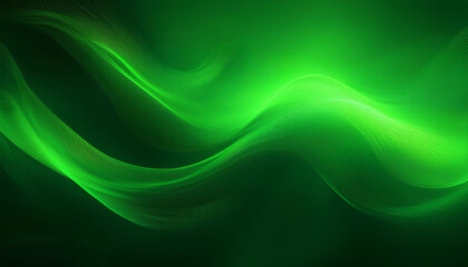 Obraz premium Green smoke on black background