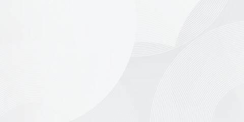 White geometric abstract background overlap layer on bright space with lines simple modern