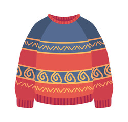 Funny Christmas holiday knitted sweater