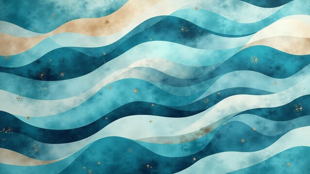 Ondas abstractas en tonos aguamarina y marr&oacute;n tierra, texturas suaves y dise&ntilde;o fluido que evoca oc&eacute;anos y monta&ntilde;as. Ideal para fondos y embalajes de lujo.