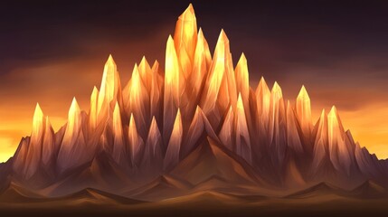 Crystal Mountain Majesty at Sunset Glow