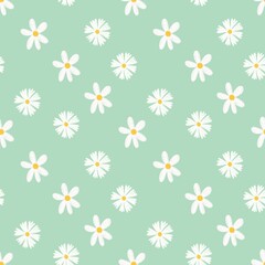 Flowers, leaves, seamless pattern For backgrounds in various events