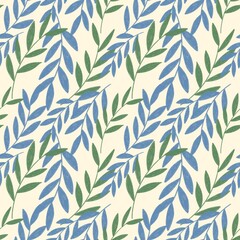 Flowers, leaves, seamless pattern For backgrounds in various events