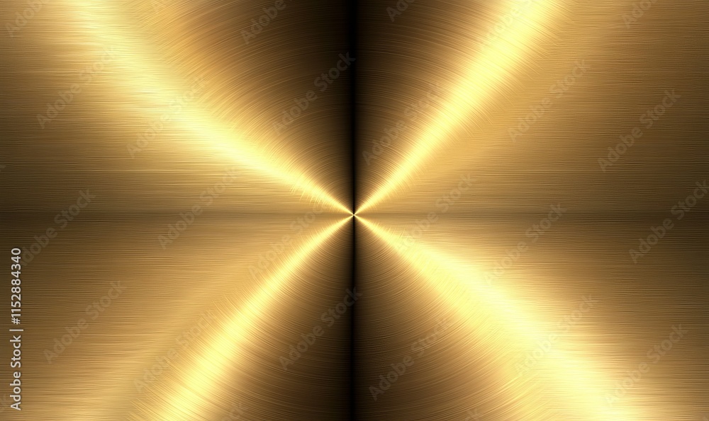 Poster abstract gold metallic texture with radial brushed lines and highlights.