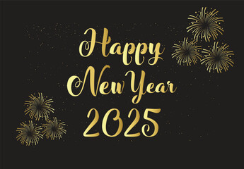 Happy new year 2025 banner
