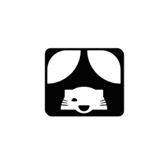 Stylish black-and-white vector icon with a unique and creative design. Perfect for logos, branding, web design, and digital projects