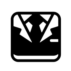 Stylish black-and-white vector icon with a unique and creative design. Perfect for logos, branding, web design, and digital projects