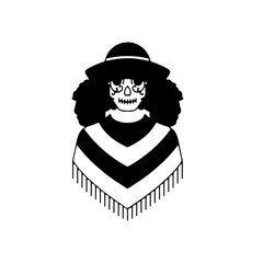 Stylish black-and-white vector icon with a unique and creative design. Perfect for logos, branding, web design, and digital projects