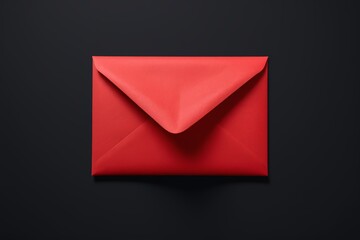red envelope on black background