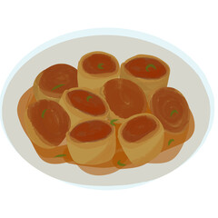 Gohyong food illustration