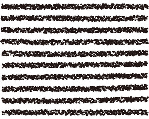 Obraz premium 手描きのクレヨン素材 背景 横ボーダー