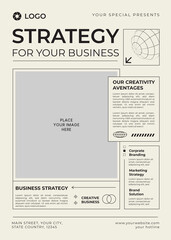Obraz premium Business Strategy Flyer