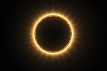 the sun eclipse in the dark sky