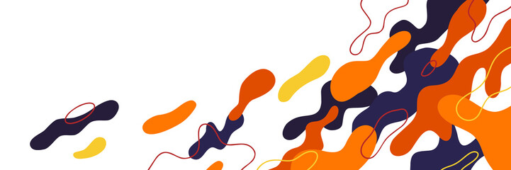 Light vibrant colors in retro style for copy space