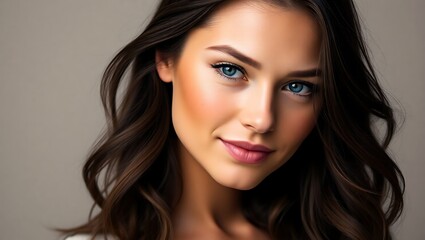 Obraz premium portrait of a woman with dark hair