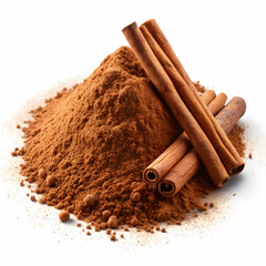 A single cinnamon stick isolated on a transparent background, ideal for culinary designs, spice-themed visuals,