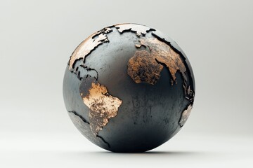 3d rendering Geography earth globe icon