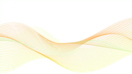 Abstract background with curved beams of light.	Waves on a yellow background. White background, with orange and yellow gradient lines.	