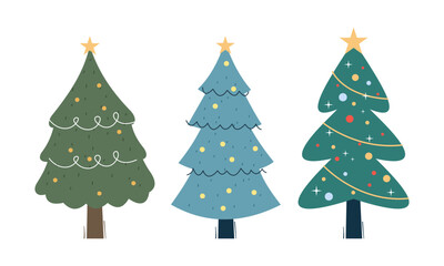 Cartoon christmas ugly sweaters colection