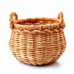 Obraz premium wicker basket isolated on white
