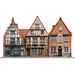 Fototapeta premium facade of a building isolated transparent background