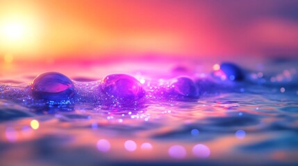 Stunning Patterns in Clear Water with Vibrant Colors