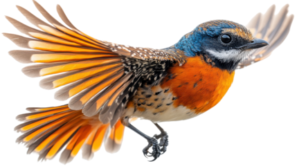 bird of paradise, a bird with long tail transparent on white background 