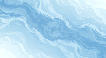 Fototapeta premium Azure Serenity: The Art of Fluid Motion