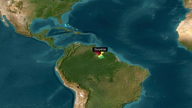 Guyana Map Zooming In. Exploring the Details of the Guyana Map