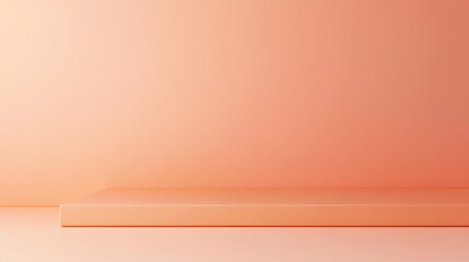 A pink wall with a white shelf in the middle