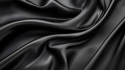 Fototapeta premium A black fabric with a pattern of lines and swirls