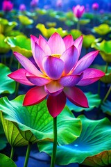 Obraz premium lotus flower in the garden