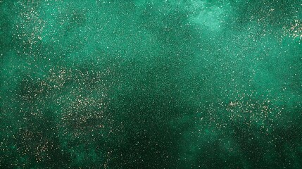 A green background with a lot of glitter