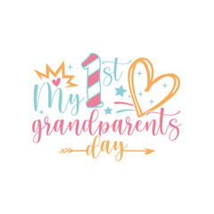 My first Grandparents Day saying design