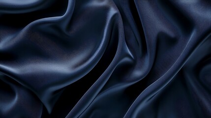 Obraz premium A blue fabric with a pattern of waves