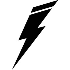 Lightning simple vector icon