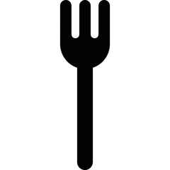 Fork simple vector icon