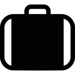 Briefcase simple vector icon