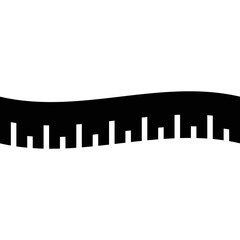 Simple vector icon ruler for clothes