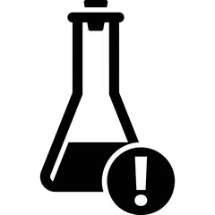 simple vector icon flask