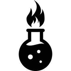 simple vector icon flask