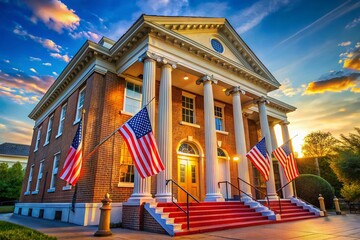 2024 Election Polling Place: Historic Architecture & Voting Booths